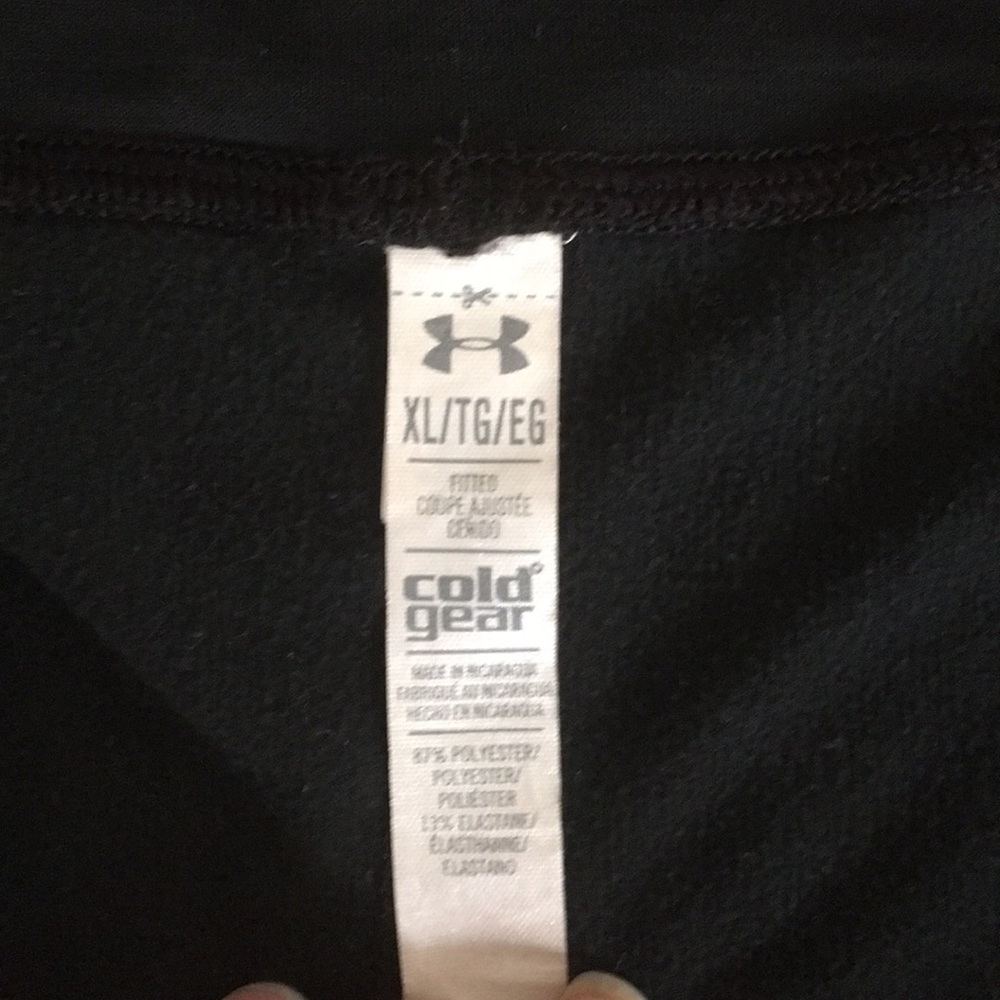 Black Under Armor Cold Gear Full Length Leggings